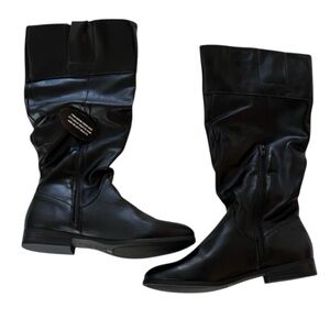 Style & Co. Kelimie Scrunched Black Boots 8M